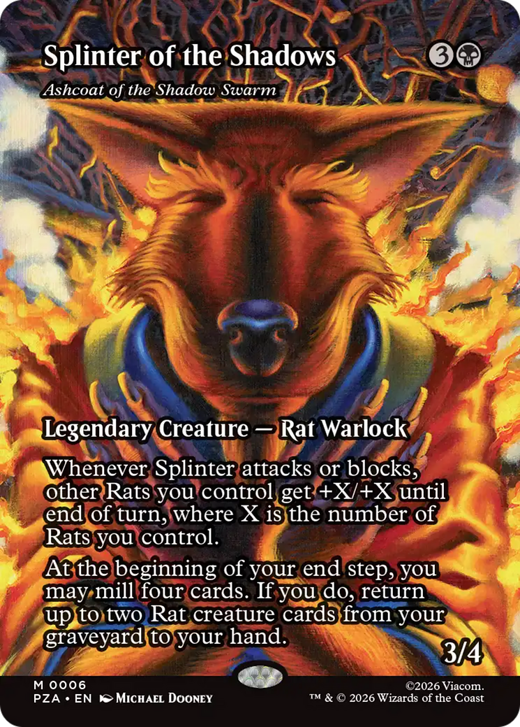 Ashcoat of the Shadow Swarm (Borderless) [Teenage Mutant Ninja Turtles Eternal-Legal] Foil