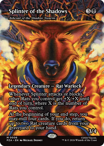 Ashcoat of the Shadow Swarm (Borderless) [Teenage Mutant Ninja Turtles Eternal-Legal] Foil