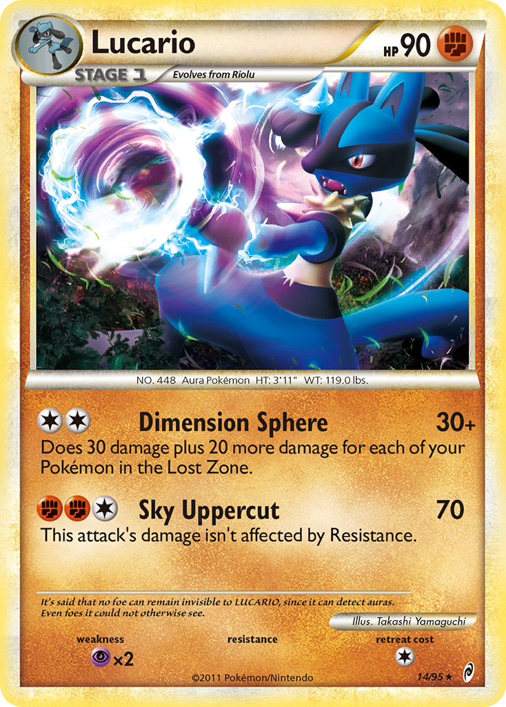Lucario (14/95) [HeartGold & SoulSilver: Call of Legends] Reverse Holofoil