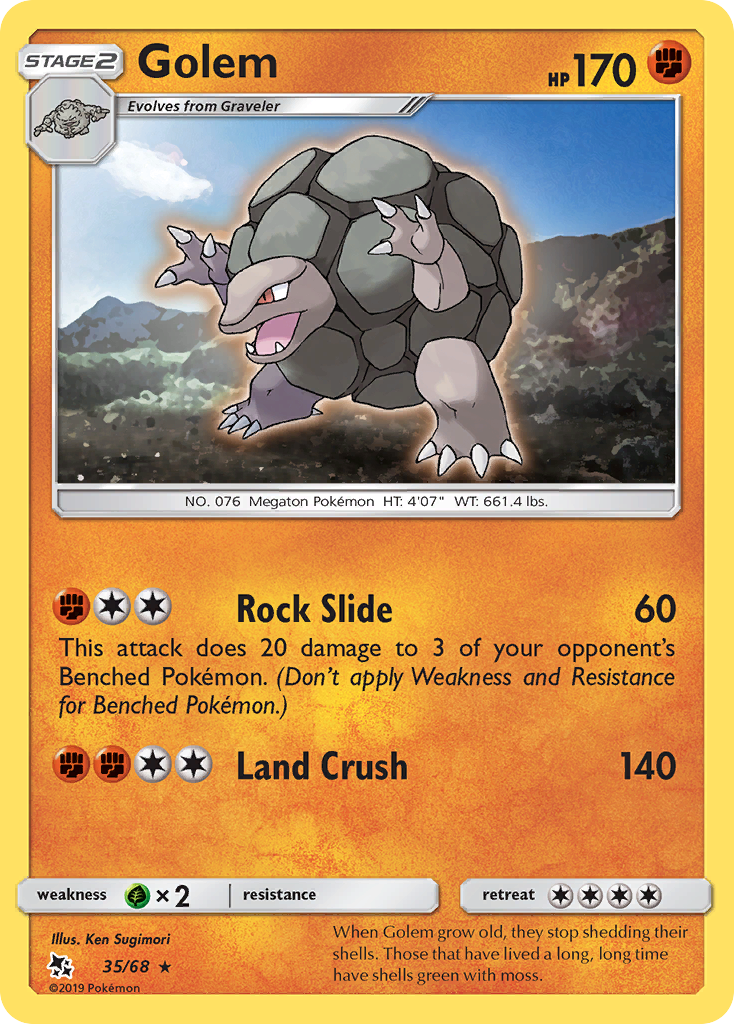 Golem (35/68) [Sun & Moon: Hidden Fates] Reverse Holofoil