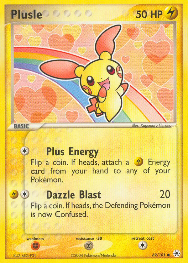 Plusle (69/101) [EX: Hidden Legends] Reverse Holofoil