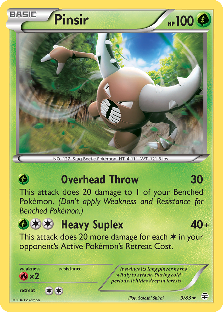 Pinsir (9/83) [XY: Generations] Reverse Holofoil
