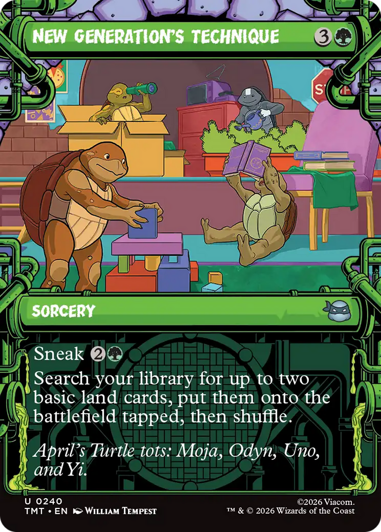 New Generation's Technique (Showcase) [Teenage Mutant Ninja Turtles] Foil