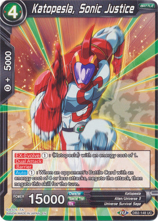 Katopesla, Sonic Justice (DB2-148) [Divine Multiverse] Parallel Foil