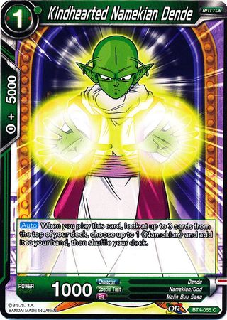 Kindhearted Namekian Dende (BT4-055) [Colossal Warfare] Parallel Foil