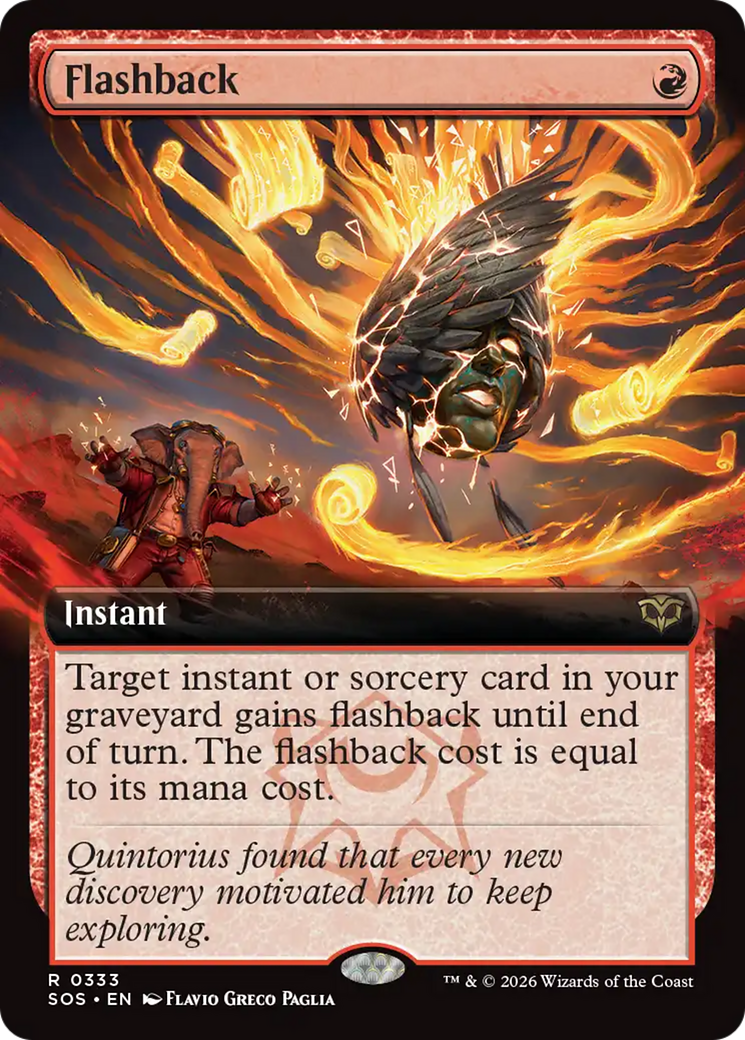 Flashback (Extended Art) [Secrets of Strixhaven] Foil