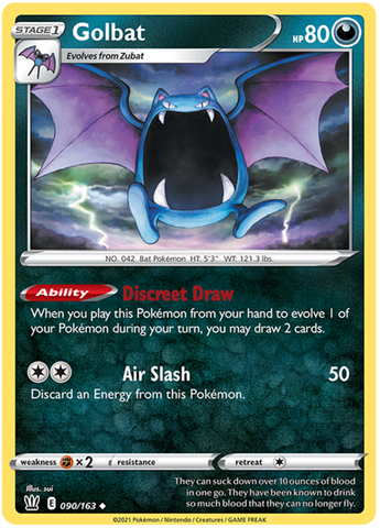 Golbat (090/163) [Sword & Shield: Battle Styles] Reverse Holofoil