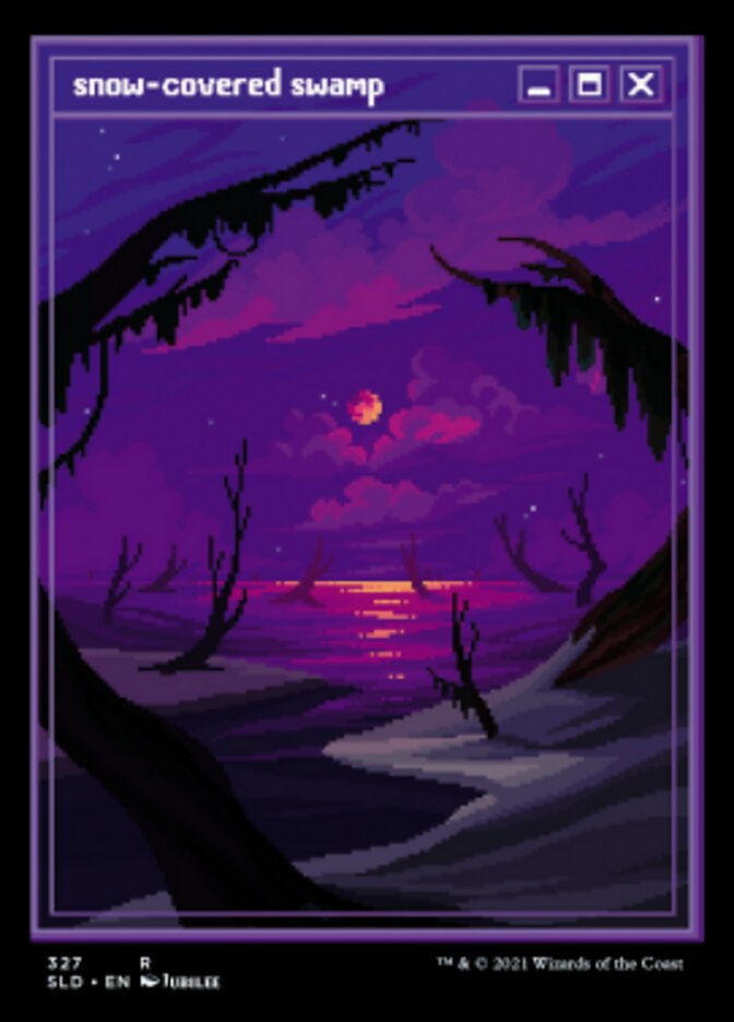 Snow-Covered Swamp (327) [Secret Lair Drop Series] Foil