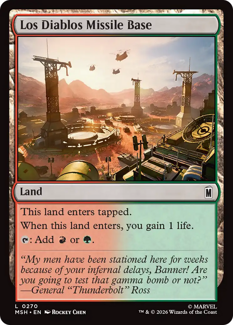 Los Diablos Missile Base [Marvel Super Heroes] Foil