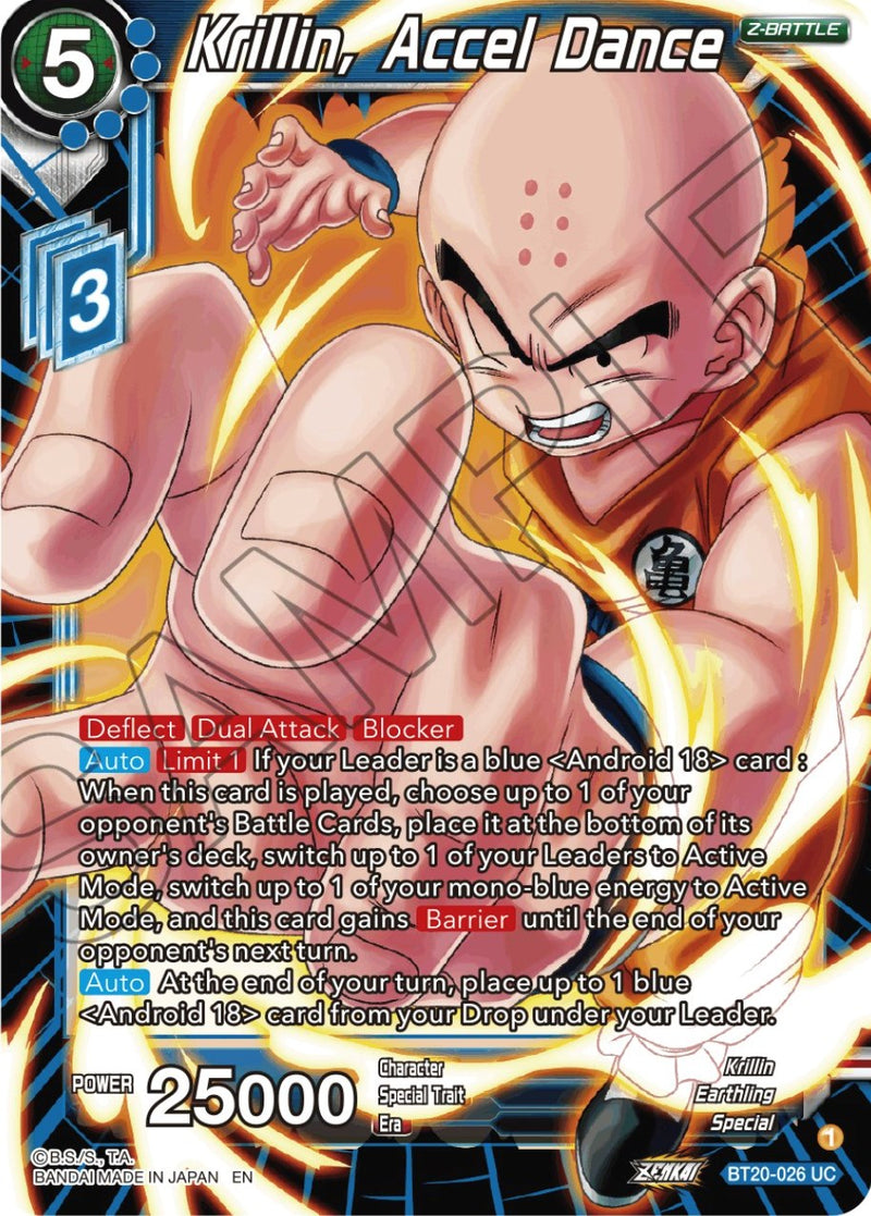 Krillin, Accel Dance (BT20-026) [Power Absorbed] Parallel Foil