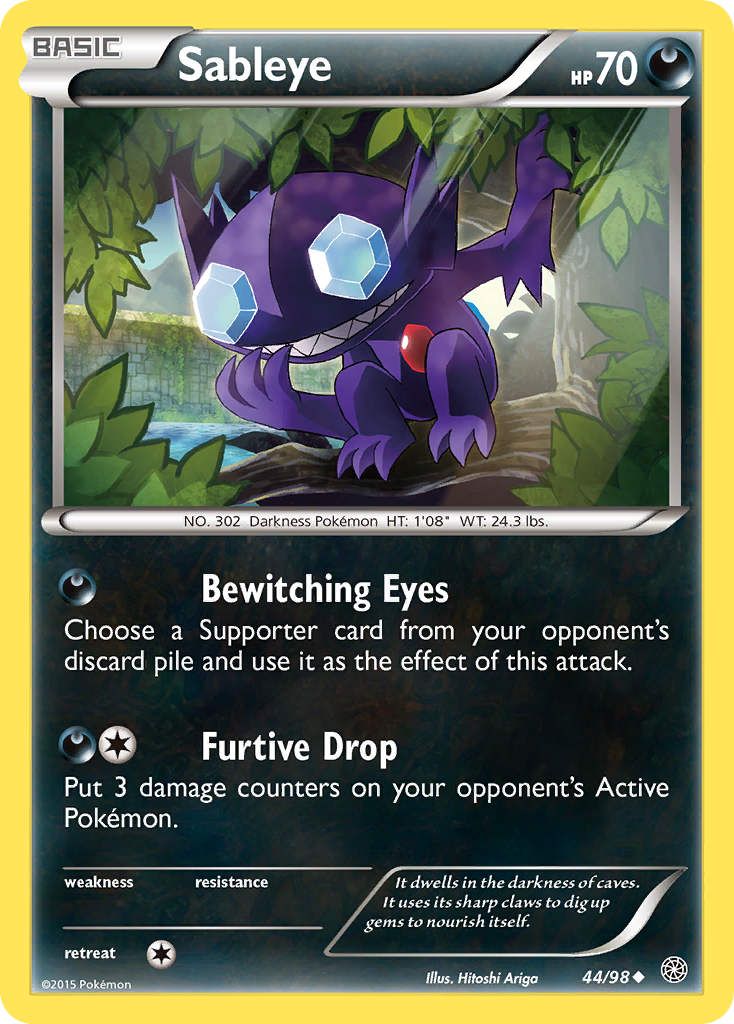 Sableye (44/98) [XY: Ancient Origins] Reverse Holofoil