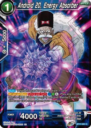 Android 20, Energy Absorber (BT17-051) [Ultimate Squad] Parallel Foil