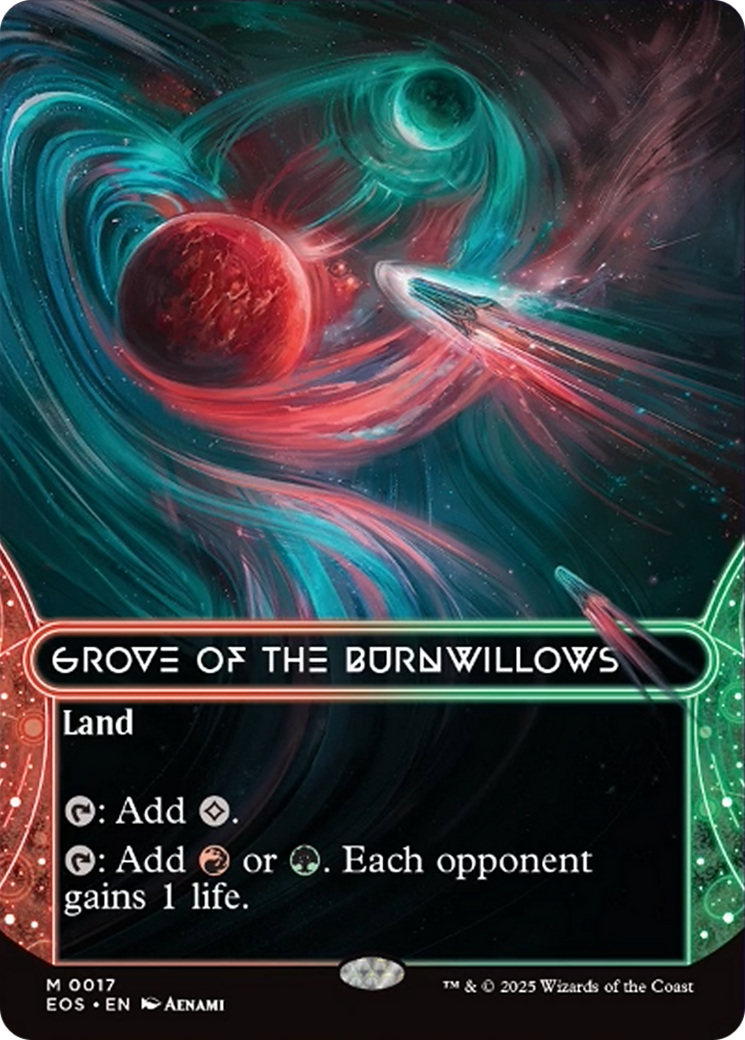 Grove of the Burnwillows (0017) (Borderless) [Edge of Eternities: Stellar Sights] Foil