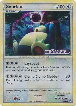 Snorlax (33/95) (Prerelease Promo) [Nintendo: Black Star Promos] Holofoil