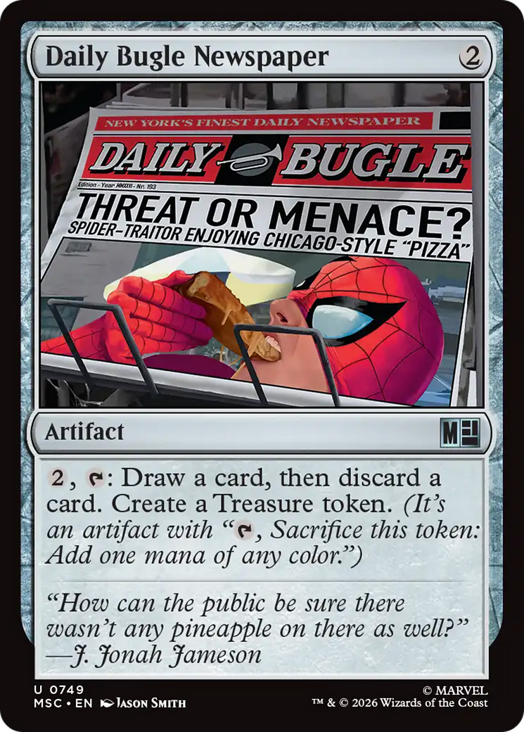 Daily Bugle Newspaper [Marvel Super Heroes Commander] Foil