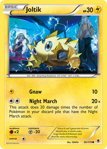 Joltik (26/119) [XY: Phantom Forces] Reverse Holofoil