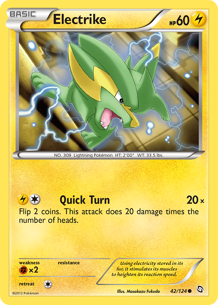 Electrike (42/124) [Black & White: Dragons Exalted] Reverse Holofoil
