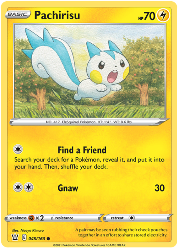Pachirisu (049/163) [Sword & Shield: Battle Styles] Reverse Holofoil