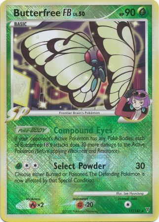 Butterfree FB LV.50 (17/147) (League Promo) [Platinum: Supreme Victors] Reverse Holofoil