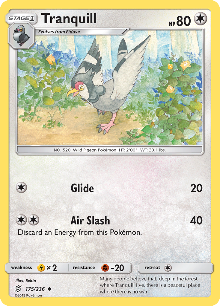 Tranquill (175/236) [Sun & Moon: Unified Minds] Reverse Holofoil