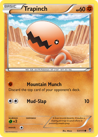 Trapinch (53/111) [XY: Furious Fists] Reverse Holofoil