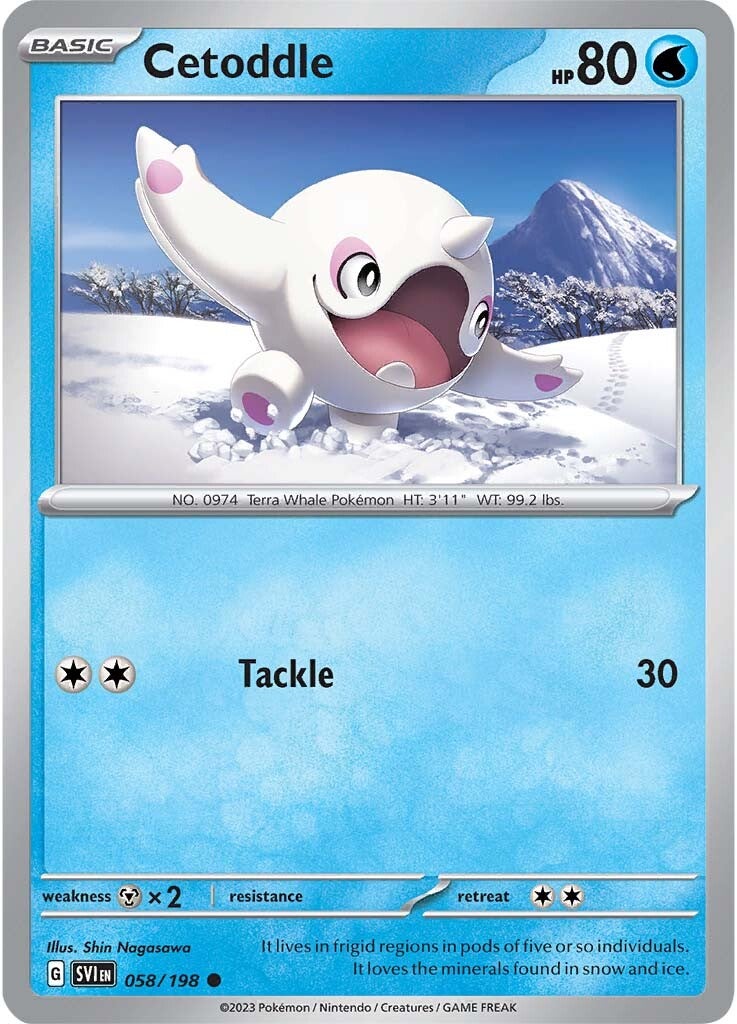 Cetoddle (058/198) [Scarlet & Violet: Base Set] Reverse Holofoil