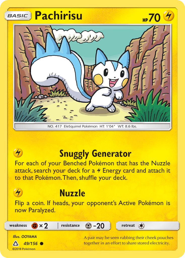 Pachirisu (49/156) [Sun & Moon: Ultra Prism] Reverse Holofoil