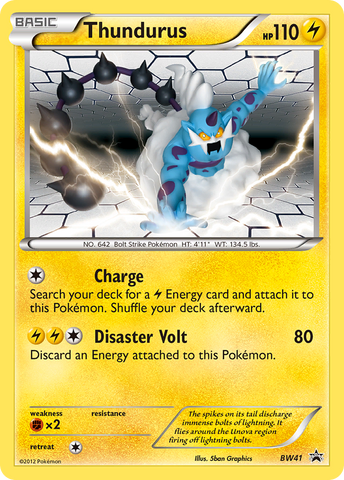 Thundurus (BW41) [Black & White: Black Star Promos] Reverse Holofoil