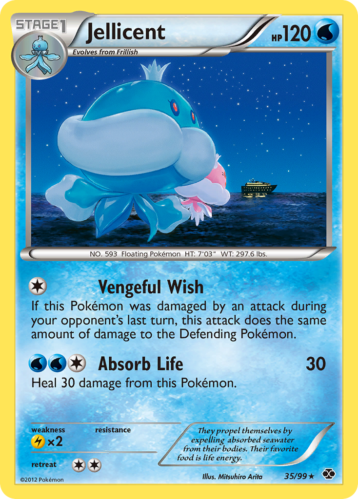 Jellicent (35/99) [Black & White: Next Destinies] Reverse Holofoil