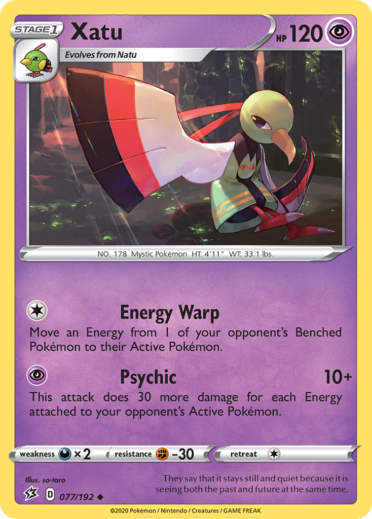 Xatu (077/192) [Sword & Shield: Rebel Clash] Reverse Holofoil