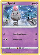Spoink (055/163) [Sword & Shield: Battle Styles] Reverse Holofoil