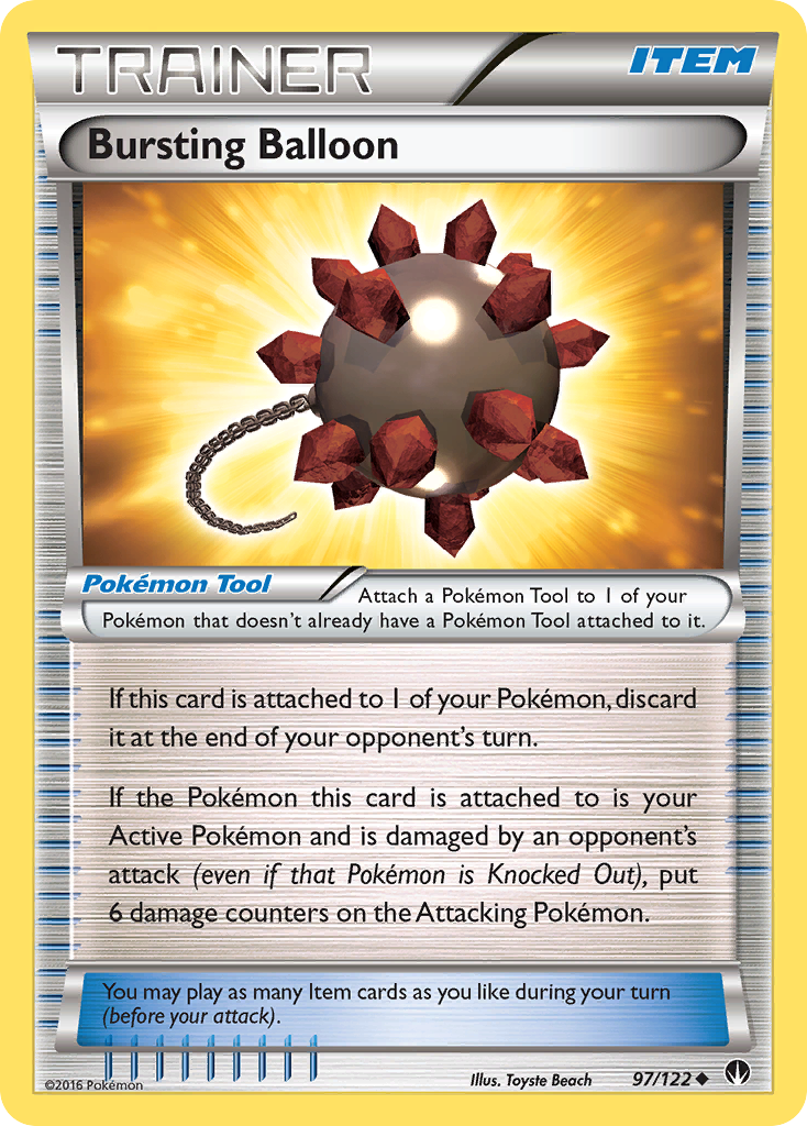 Bursting Balloon (97/122) [XY: BREAKpoint] Reverse Holofoil