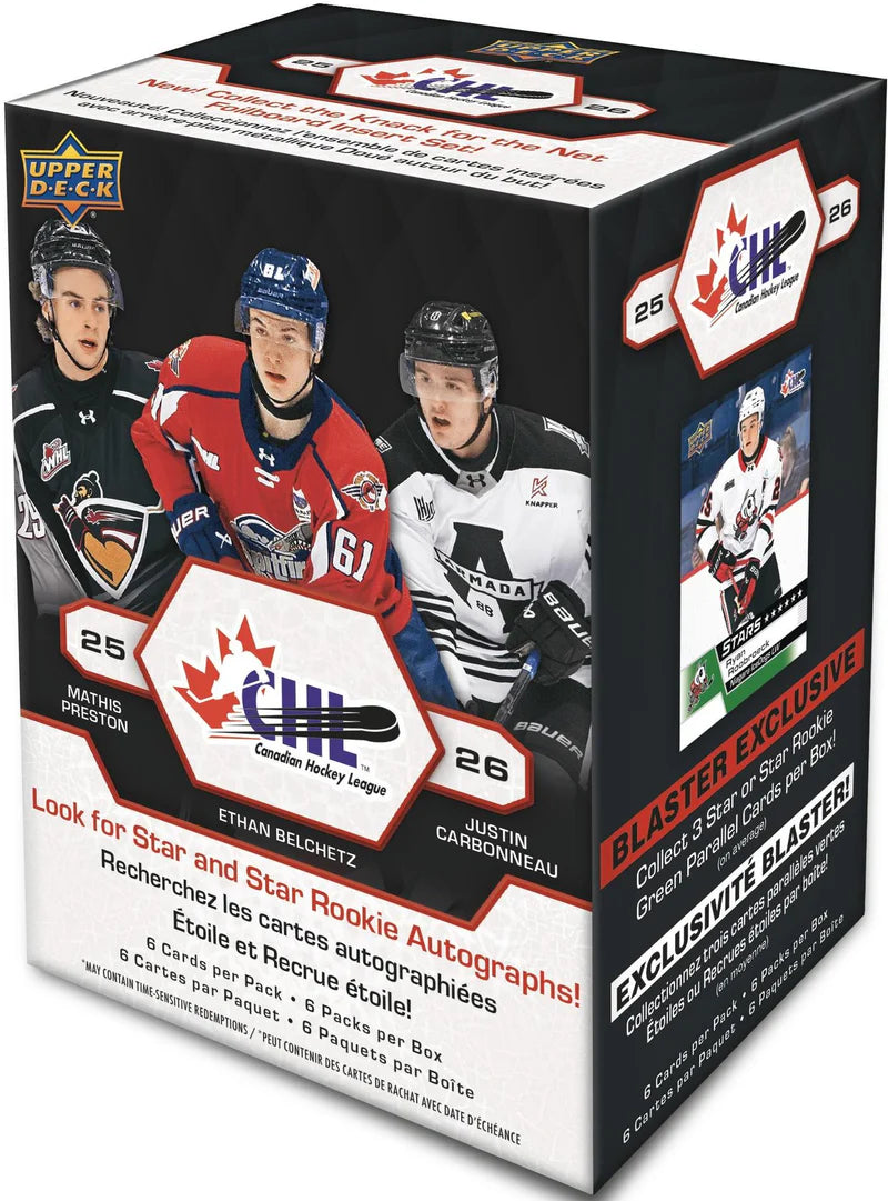 2025-26 Upper Deck CHL Hockey Blaster Box