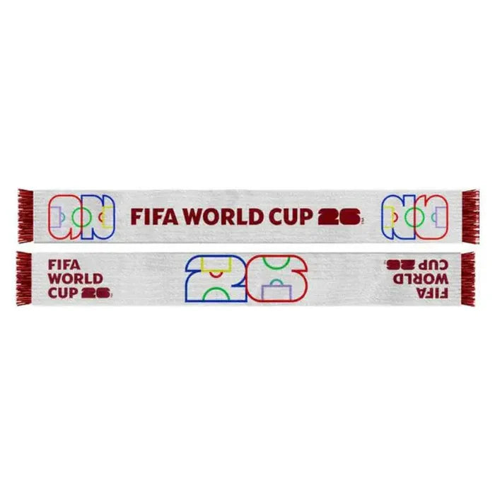 2026 FIFA World Cup White Acrylic Scarf