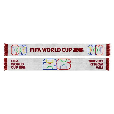 2026 FIFA World Cup White Acrylic Scarf