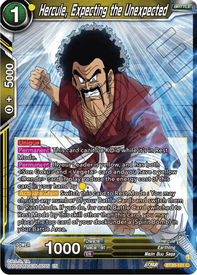 Hercule, Expecting the Unexpected (BT20-101) [Power Absorbed] Parallel Foil
