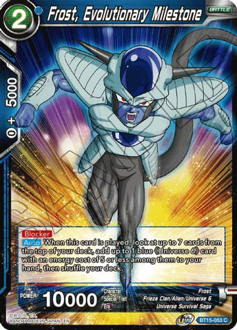 Frost, Evolutionary Milestone (BT15-053) [Saiyan Showdown] Parallel Foil