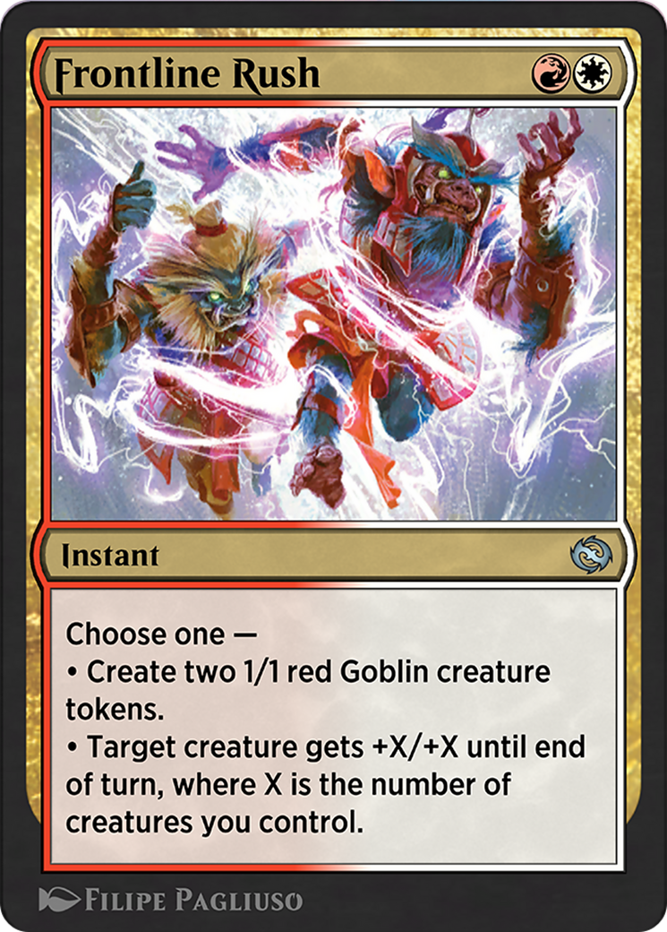 Frontline Rush [Tarkir: Dragonstorm] Foil