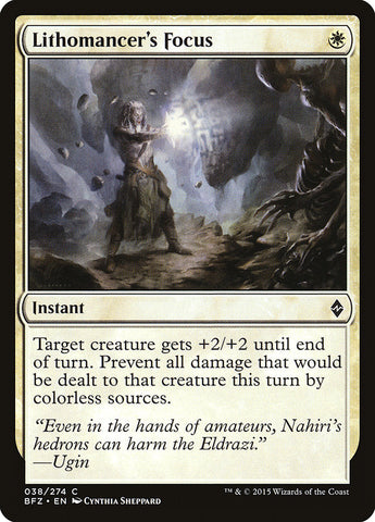 Lithomancer's Focus [Battle for Zendikar] Foil