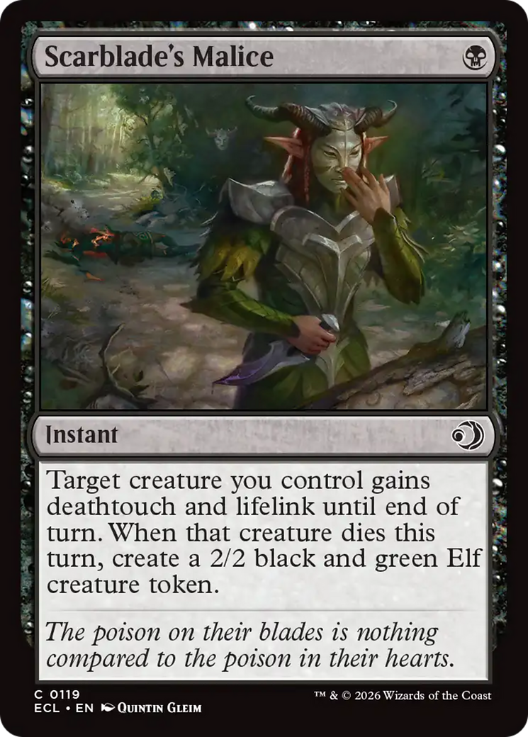 Scarblade's Malice [Lorwyn Eclipsed] Foil