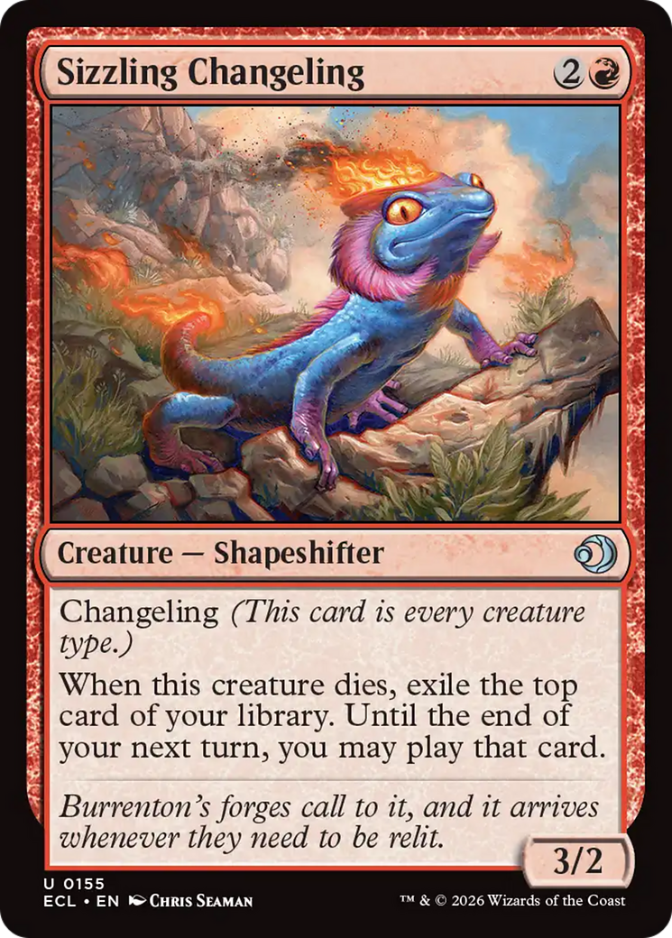 Sizzling Changeling [Lorwyn Eclipsed] Foil