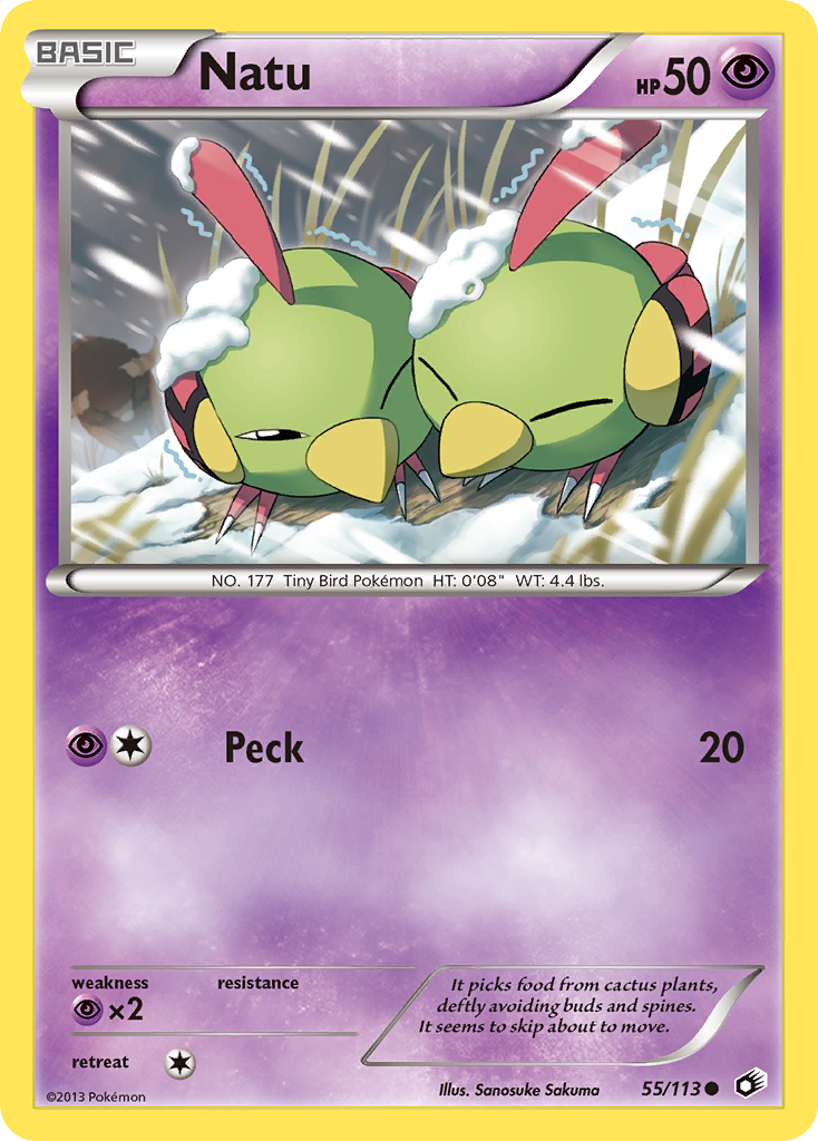 Natu (55/113) [Black & White: Legendary Treasures] Reverse Holofoil