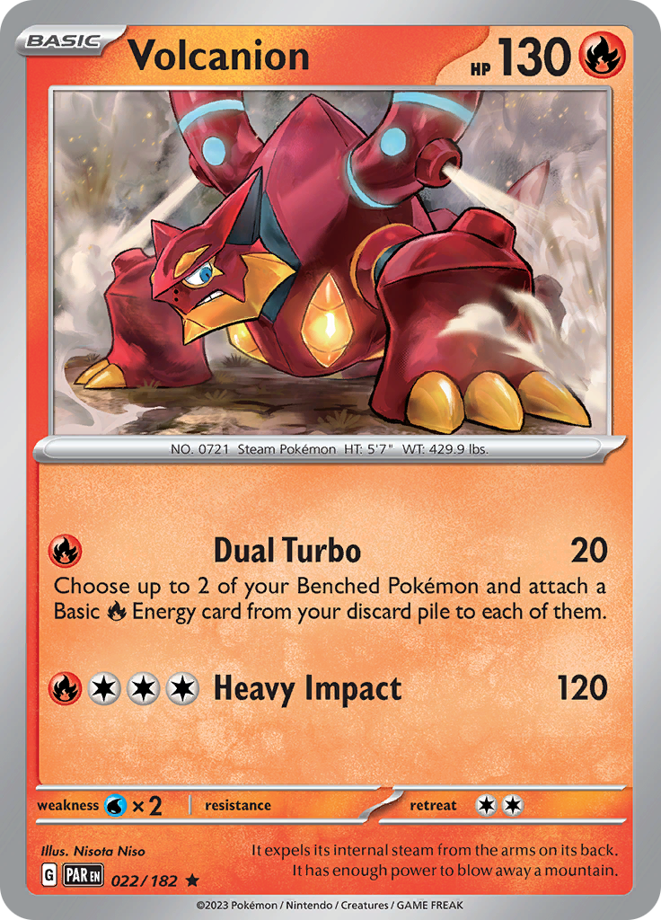 Volcanion (022/182) [Scarlet & Violet: Paradox Rift] Reverse Holofoil