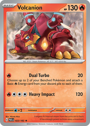 Volcanion (022/182) [Scarlet & Violet: Paradox Rift] Reverse Holofoil
