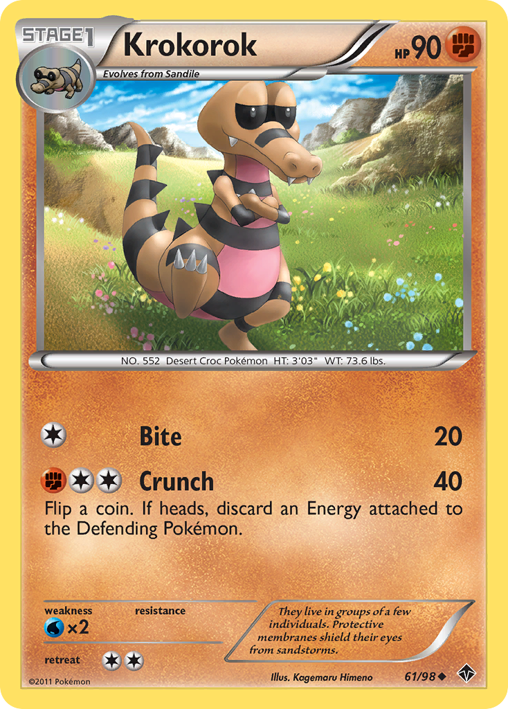 Krokorok (61/98) [Black & White: Emerging Powers] Reverse Holofoil