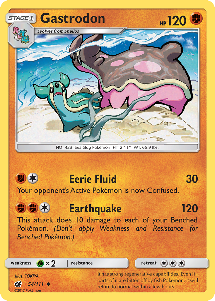 Gastrodon (54/111) [Sun & Moon: Crimson Invasion] Reverse Holofoil