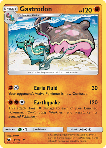 Gastrodon (54/111) [Sun & Moon: Crimson Invasion] Reverse Holofoil