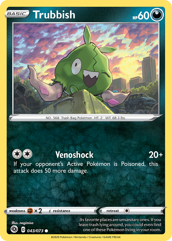 Trubbish (043/073) [Sword & Shield: Champion's Path] Reverse Holofoil