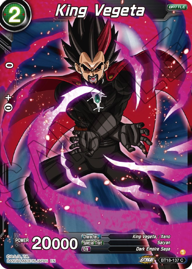 King Vegeta (BT18-137) [Dawn of the Z-Legends] Parallel Foil