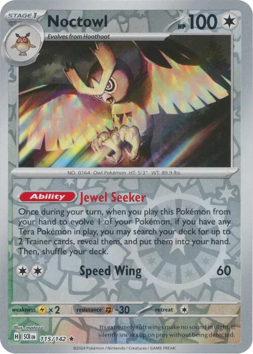 Noctowl (115/142) [Scarlet & Violet: Stellar Crown] Reverse Holofoil